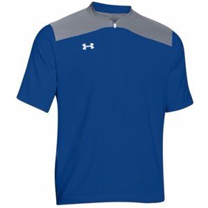 Men's Royal Blue Under Armour Cage Jacket - Short Sleeve